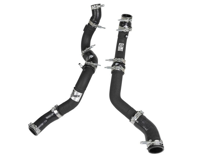 Ensemble de refroidisseur intermédiaire aFe BladeRunner GT Series avec tubes noirs 17-18 Fiat 124 Spider I4-1,4 L (t)