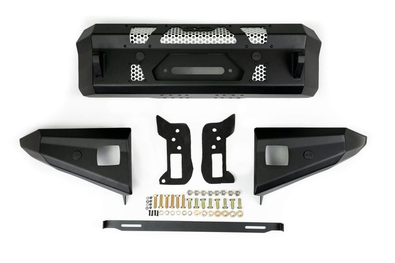 Pare-chocs avant DV8 Offroad 2021+ Ford Bronco compatible avec treuil avec pare-buffle en option/ouverture de lumière auxiliaire