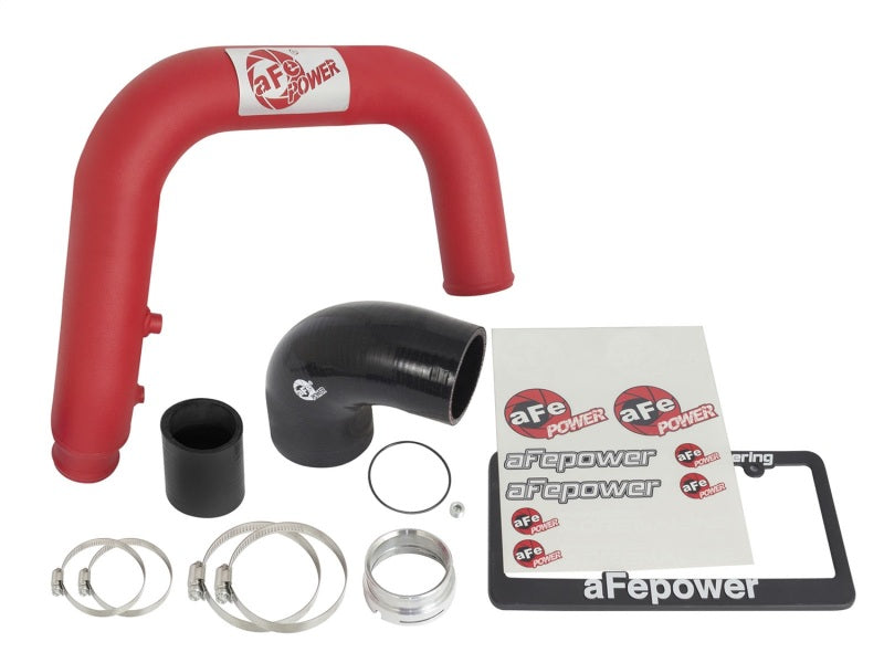 Tube IC rouge aFe BladeRunner 2,5 pouces côté chaud avec kit de couplage et de serrage 2016 GM Colorado/Canyon 2,8 L