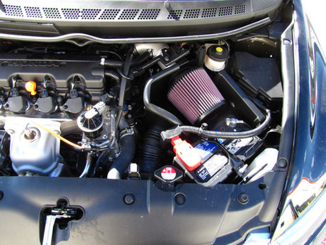 Admission à vérin court K&amp;N 06-09 Civic 1,8 L Silver Typhoon
