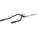 Cat-Back MagnaFlow SYS 3,5 pouces à embouts arrière divisés doubles noirs 10-13 Chevy Silverado / GMC Sierra 5,3 L