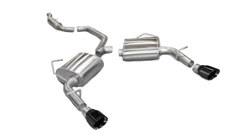 Corsa 11-13 Chrysler 200/Dodge Avenger V6 Black Sport Cat-Back Exhaust