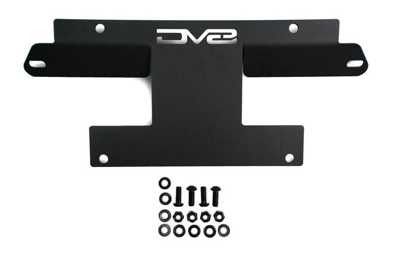 Support de relocalisation de plaque d'immatriculation pour pare-chocs avant DV8 Offroad 21-22 Ford Bronco Factory - Avant