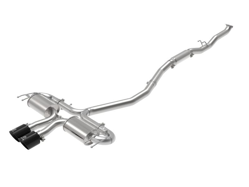 Système d'échappement Cat-Back aFe Takeda 3 pouces 304 SS avec embouts noirs 17-20 Honda Civic Sport L4-1,5 L (t)