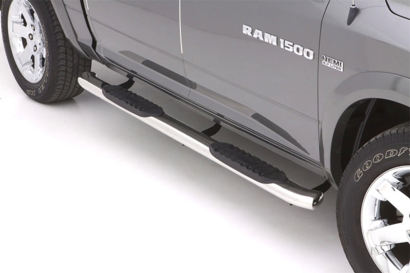 Barres de protection Nerf SS ovales incurvées de 5 po pour Dodge Ram 2500 Crew Cab 10-17 de Lund - Polies