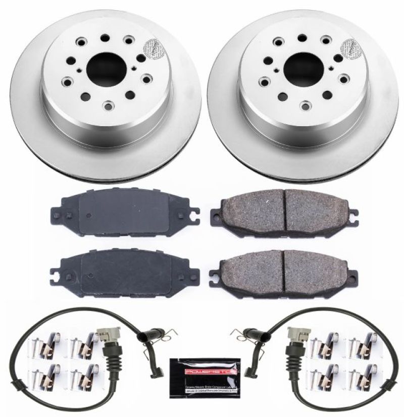 Power Stop 95-00 Lexus LS400 Rear Z17 Evolution Geomet Coated Brake Kit