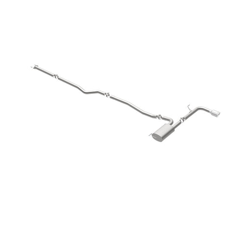 Catback MagnaFlow, SS, 2,5 po, Street, passage simple en ligne droite. Embout poli de 4 po, Ford Fusion 2,5 L 2015