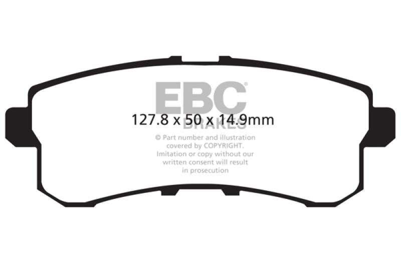 Plaquettes de frein arrière EBC 11-13 Infiniti QX56 5.6 Yellowstuff