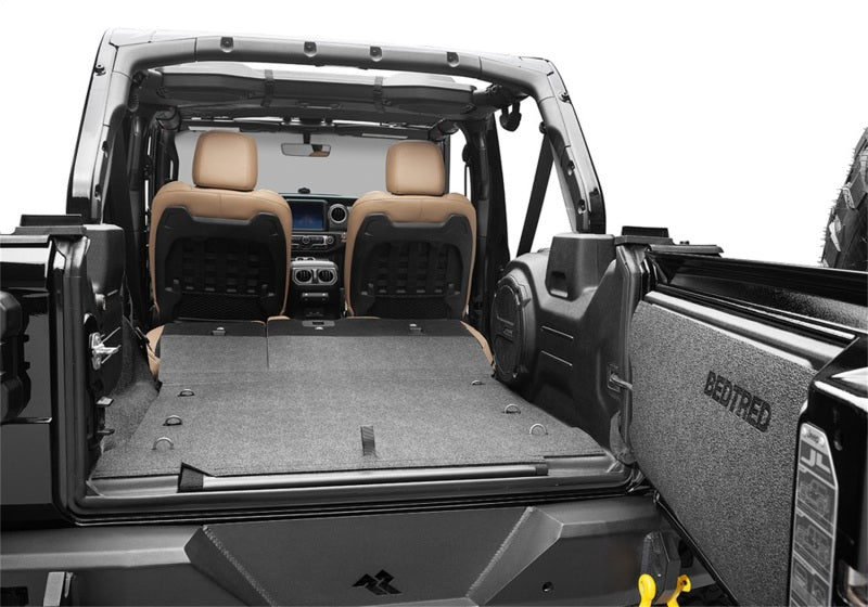 Kit arrière BedTred 4 portes 6 pièces avec cache-espace pour Jeep Wrangler JL 18-23 BedRug