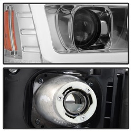 Phares de projecteur Spyder GMC Sierra 1500/2500/3500 99-06 V2 - DRL - Chrome PRO-YD-CDE00V2-LB-C