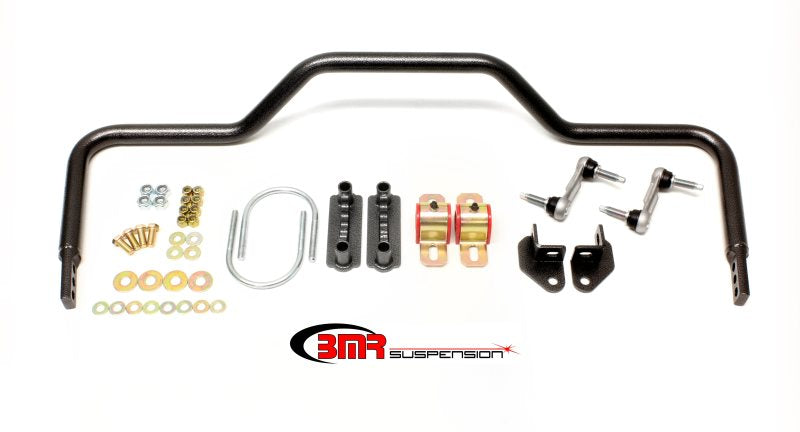 Kit de barre stabilisatrice arrière creuse de 1,125 po de style Pro-Touring BMR 64-72 A-Body - Noir martelé