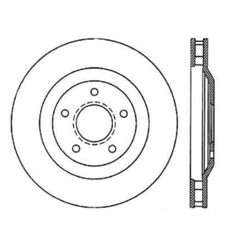 Rotor CRYO-STOP avant gauche Stoptech pour Chevrolet Corvette 97-04