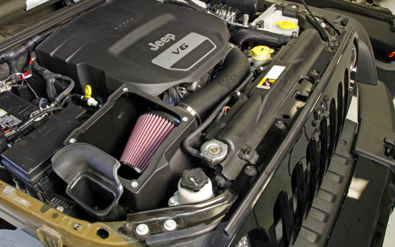 Kit d'admission K&amp;N 12-18 Jeep Wrangler 3,6 L V6 Performance avec tuba