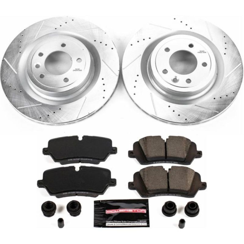 Power Stop 2017 Land Rover Discovery Rear Z23 Evolution Sport Brake Kit