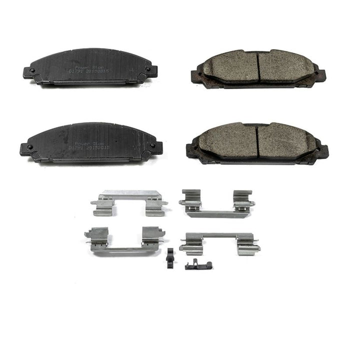 Plaquettes de frein avant Power Stop 15-19 en céramique pour Ford Mustang Z17 Evolution avec matériel