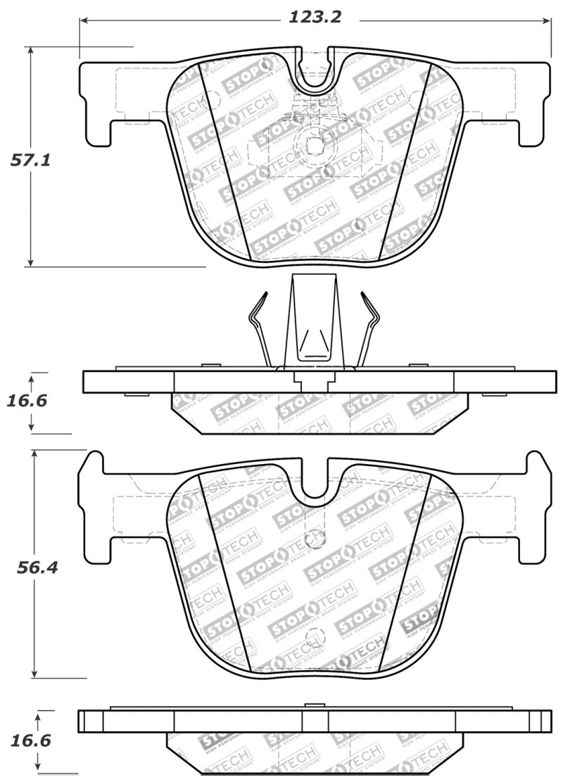 Plaquettes de frein StopTech Performance