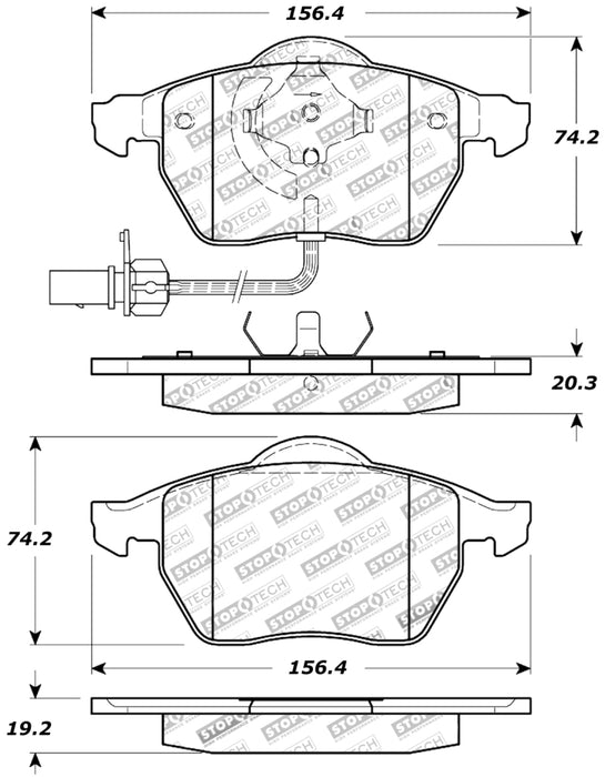 Plaquettes de frein StopTech Performance