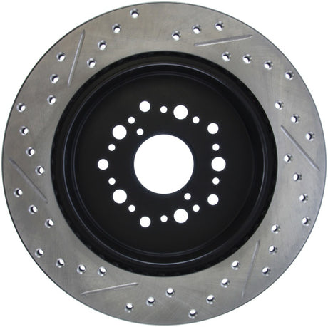 Rotor arrière gauche percé et fendu StopTech Power Slot 93-97 Lexus GS Series/95-00 LS400/92-00 SC400