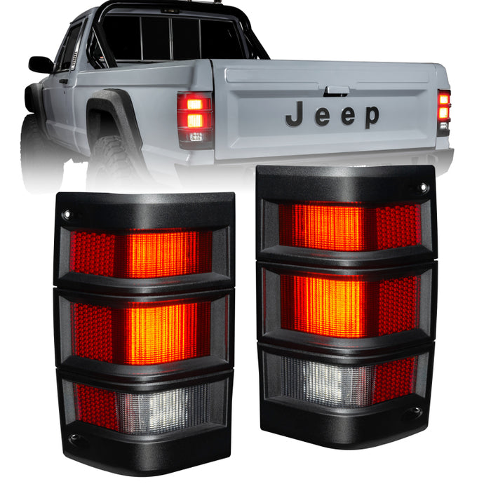 ORACLE Lighting Feux arrière à LED Jeep Comanche MJ - Lentille rouge standard VOIR LA GARANTIE