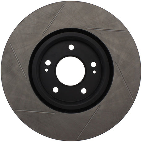 Rotor avant gauche fendu StopTech Power Slot 03-06 Evo 8 &amp; 9