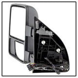 xTune Ford Superduty 08-15 L&R Extendable Power Heated Adjust Mirror Amber MIR-FDSD08S-PW-AM-SET