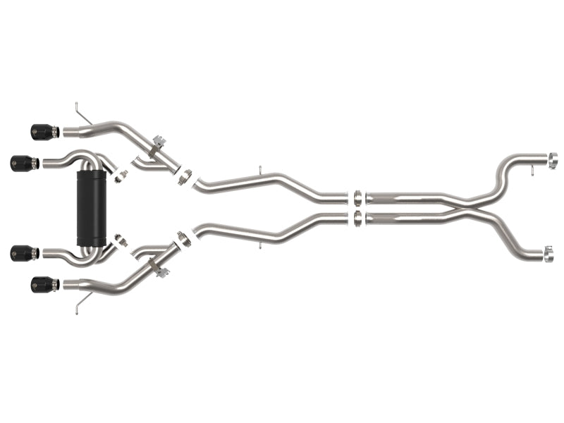 Échappements aFe MACHForce XP Cat-Back SS 21 BMW M2 Competition L6-3.0L avec embouts noirs