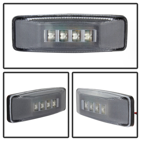 xTune Dodge Ram 94-02 Dually 2 Red LED+2 Amber LED Fender Lights 4pcs Clear ACC-LED-DR94-FE-C