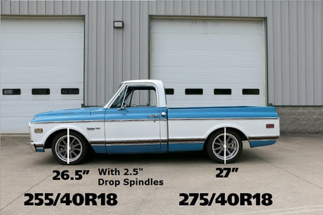 Paire de ressorts hélicoïdaux avant Ridetech 63-72 Chevy C10 Small Block StreetGRIP