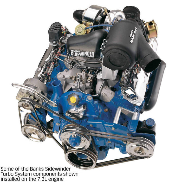 Système turbo Sidewinder Banks Power 83-93 Ford 6,9/7,3 L Trk C-6 - soupape de décharge