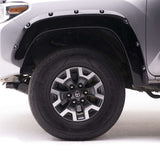 EGR 16+ Toyota Tacoma w/Mudflap Bolt-On Look Color Match Fender Flares - Set - Black