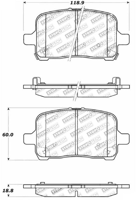 StopTech Street Touring Brake Pads