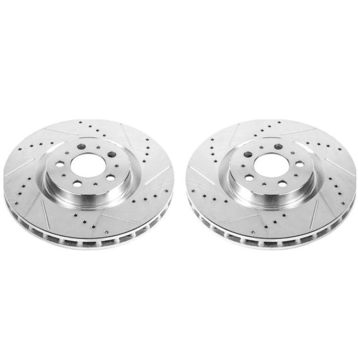 Disques de frein avant Power Stop 04-07 Volvo S60 Evolution percés et fendus - Paire