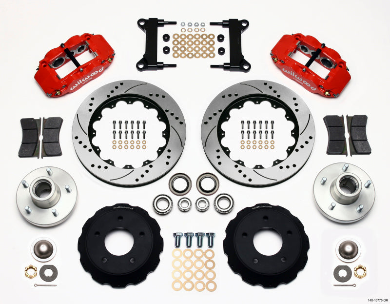 Kit de moyeu avant Wilwood Narrow Superlite 6R 14,00 pouces Red Chevy C-10 60-87 CPP Drop Spindle