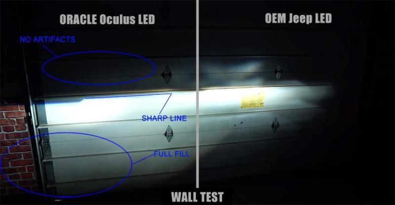 Phares projecteurs Oracle Jeep Wrangler JL Oculus Bi-LED - Graphite métallisé - 5 500 K VOIR LA GARANTIE