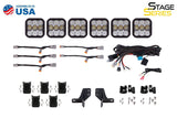 Kit de barre lumineuse de calandre à 6 modules CrossLink Bronco SS5 de Diode Dynamics Sport - Combo jaune