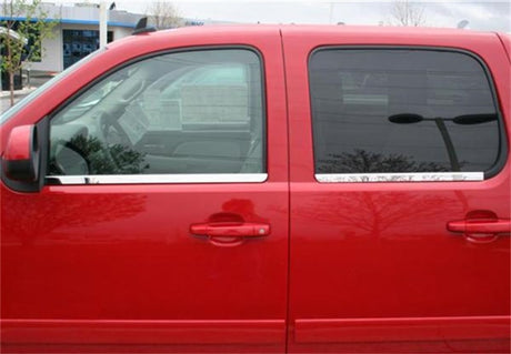 Putco 14-14 Chevrolet Silverado HD - Cabine multiplace - Garnitures de fenêtre en acier inoxydable