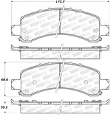 Plaquettes de frein sport StopTech avec cales - Avant