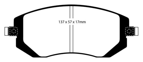 Plaquettes de frein avant EBC 03-05 Subaru Impreza 2.0 Turbo WRX Bluestuff
