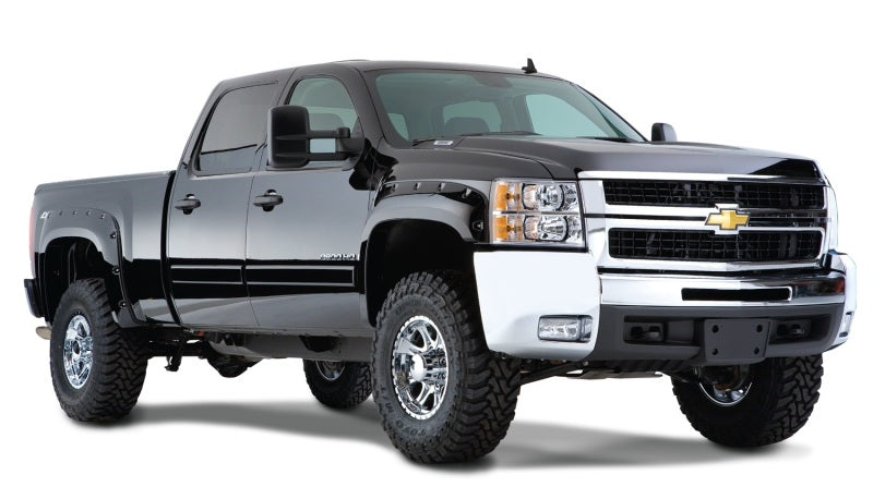 Élargisseurs de caisse de style poche Bushwacker 07-13 Chevy Silverado 1500 Fleetside 4 pièces 78,7/97,6 po - Noir