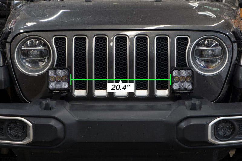 Diode Dynamics 18-21 Jeep JL Wrangler SS5 Bumper LED Pod Light Kit - Sport Yellow Driving