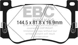 Plaquettes de frein avant EBC 2017+ Genesis G90 5.0L Yellowstuff