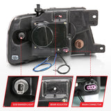 Phares de projecteur ANZO 2004-2008 Ford F-150 avec halo et LED noir G2