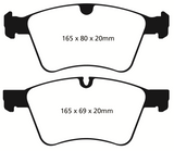 Plaquettes de frein avant Greenstuff EBC 08-10 Mercedes-Benz GL320 3.0 TD (disques avant 373 mm)