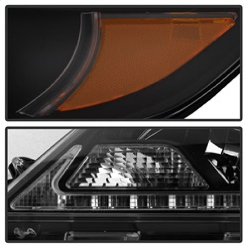 Phares de projecteur Spyder Toyota Sienna 2011-2014 - DRL LED - Noir PRO-YD-TSEN11-DRL-BK