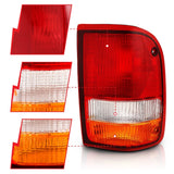 Feu arrière ANZO 1993-1997 Ford Ranger Rouge/Cear (OE)
