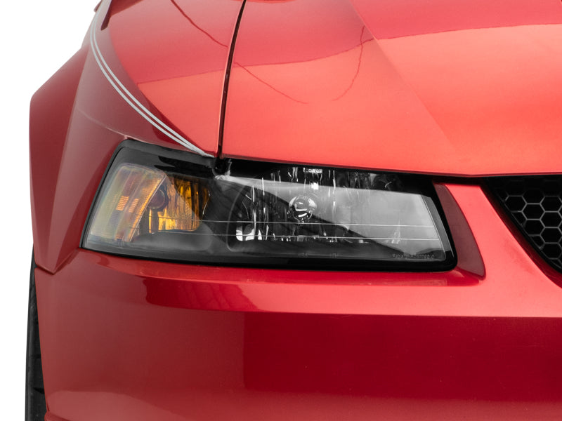 Phares de rechange de style OEM Raxiom Mustang Axial Series 99-04 - Boîtier noir (lentille transparente)