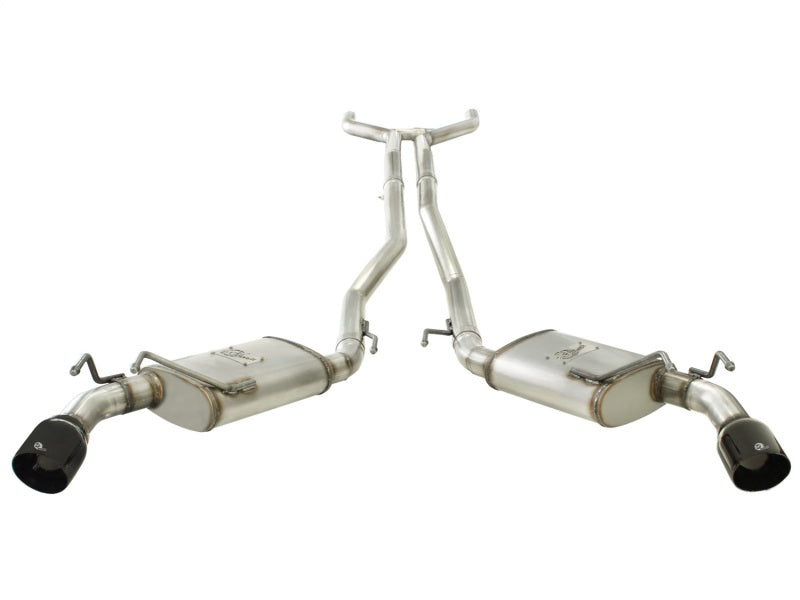 Échappement aFe MACHForce XP 2,5 pouces en acier inoxydable CB/10-13 Chevy Camaro V6-3,6L (td) (embout noir brillant)
