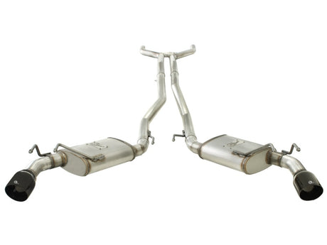 Échappement aFe MACHForce XP 2,5 pouces en acier inoxydable CB/10-13 Chevy Camaro V6-3,6L (td) (embout noir brillant)
