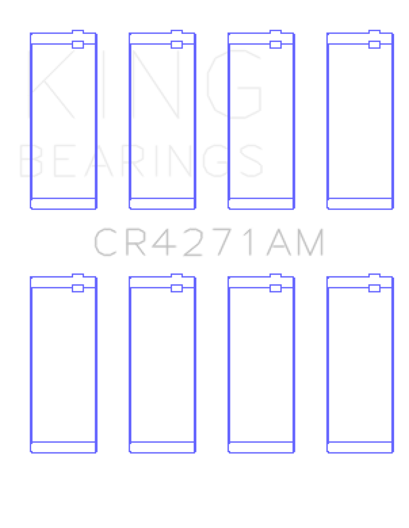 Jeu de roulements de bielle King 1/95-12/09 Chrysler/ 1/02-12/06 Jeep 148CI 2.4L L4 (taille STD)