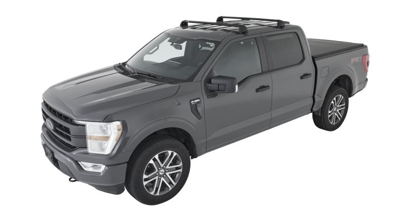Barres de toit affleurantes à 2 barres Rhino-Rack 04-08 pour Ford F150 Supercrew Vortex ROC25 - Noir